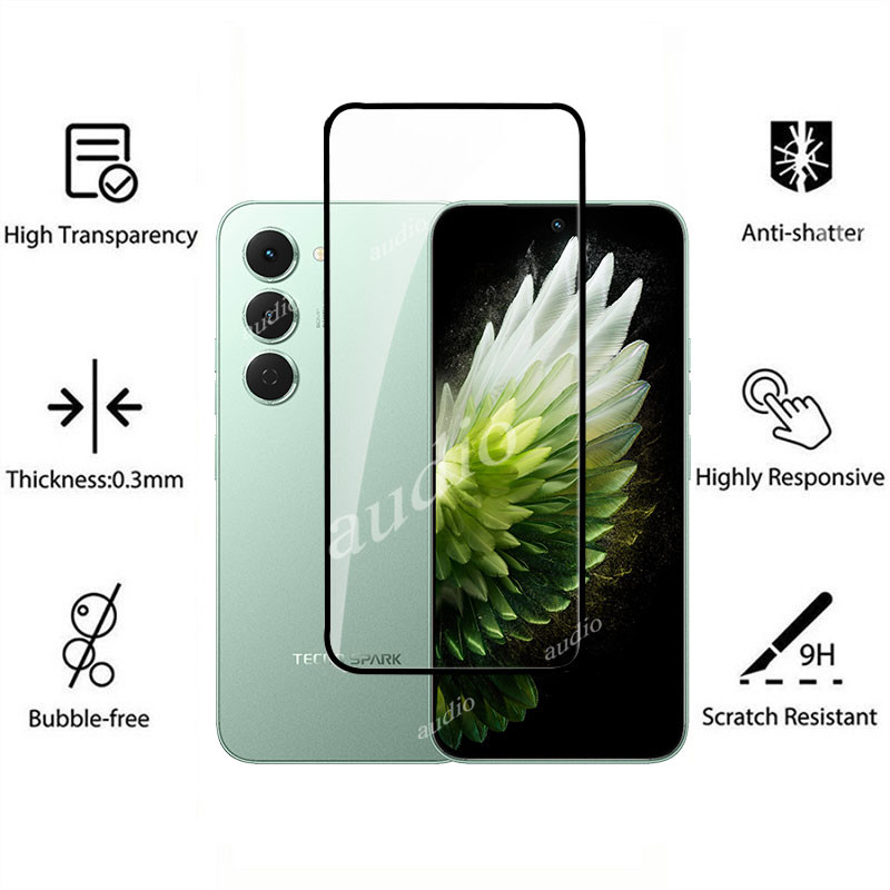 TECNO Spark 40 Pro 4G 3 Chiếc Kính Cường Lực Cho Tecno Spark 40 Pro 40Pro 4G Bảo Vệ Màn Hình Điện Thoại Vỏ Kính Bảo Vệ Phim Cho TECNO SPARK 40 Spark40 Pro 4G 9H HD Chống Trầy Xước