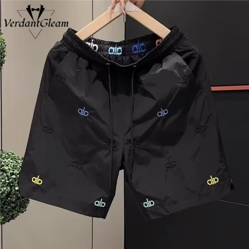 Quần Short NamVG Thời Trang Mùa Hè, Thêu Chữ Rời