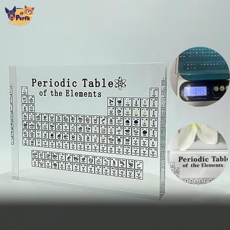 Perfk Bảng Tuần Hoàn Trang Trí Hóa Học Quà Tặng Trong Suốt Hóa Học Hiển Thị Định Kỳ Trang Trí Cho Trẻ Em Giáo Viên Hóa Học Người Lớn Sinh Viên