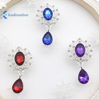 Kudosation Shining Trâm 45 * 25mm Pha Lê Phụ Kiện Thời Trang Tuyệt Đẹp Đám Cưới Lời Mời Ngày Lễ Trang Trí Sáng Tạo
