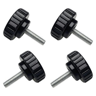 HL 4 Cái Nhựa 6mm Ngón Tay Cái Vít Núm Đầu Tròn Tay Cầm Vít Tay Có Tay Cầm