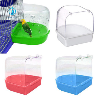 Bồn tắm tắm trong suốt treo lồng chim vẹt, chào mào, chất liệu nhựa ABS Siêu bền Mã số 02