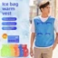 Áo làm mát ICUCKO, với 8 gói băng Áo vest túi đá chịu nhiệt độ cao, thoáng khí Kích thước đa năng Thiết kế dải phản quang Áo chống say nắng mùa hè