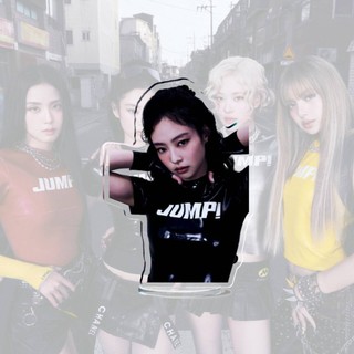 Blackpink GC9 BLACK Pink JUMP Tấm Đứng THẾ GIỚI TOUR JISOO Acrylic Tấm Giá Đỡ Mực Hồng Để Bàn Trang Trí CG9