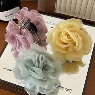 Kẹp Tóc Hai Mặt Hoa Lớn từ Vải Hoa - Quà Tặng Sinh Nhật Charming