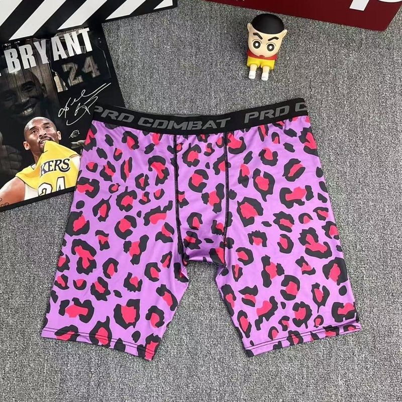 Quần Short Thể Thao Nam In Họa Tiết Da Báo, Thích Hợp Cho Tập Luyện