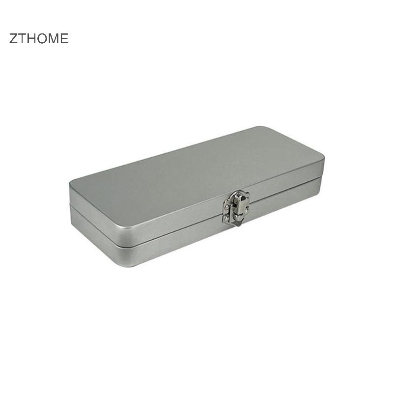 Hộp hình chữ nhật kim loại xám bạc ZTHOME có nắp đựng hóa đơn, mỹ phẩm, đồ dùng văn phòng Bảo quản-Perfect cho gia đình và văn phòng HOT