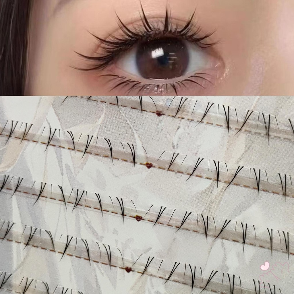IOIIK 8 hàng-- Lông mi dưới thực tế 5-7mm Lông mi giả cụm đơn lông mi giả thích hợp cho phụ nữ mọi lứa tuổi