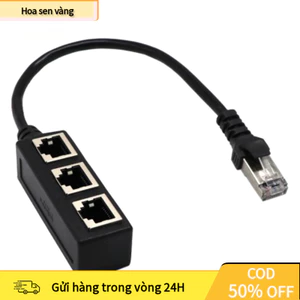 【24H】Cáp Chia Mạng Ethernet RJ45, Bộ Chia Cổng Mạng LAN Tiện Lợi Cho PC, Router, Switch