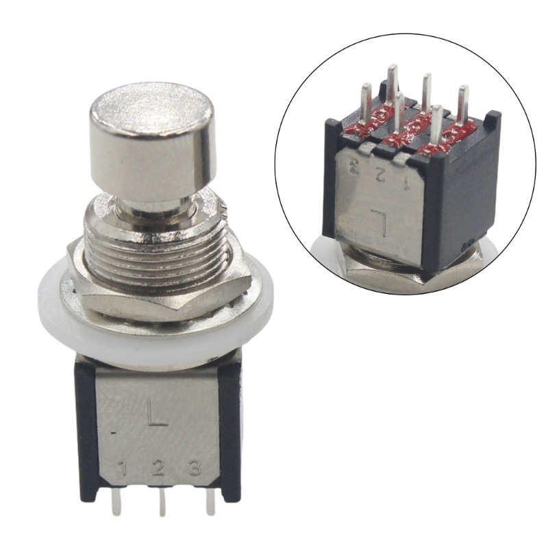 HL DPDT Chốt Stomps Bàn Đạp Chân Công Tắc Thay Thế 6 Pin Tạm Thời Stomps Bàn Đạp Chân Công Tắc Nút Dừng Khẩn Cấp