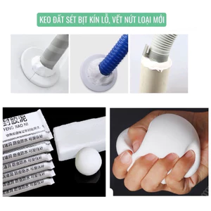 Xi Măng Dẻo Dán Tường, Trám Lỗ Điều Hòa, Keo Xi Măng Trắng Bít Lỗ Tường/ Đường ống Nước/ Khe Rãnh