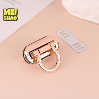 MeiShao Kim Loại Khóa Xoay Hình Bầu Dục Xoắn Cho DIY Túi Xách Thủ Công Ví Phụ Kiện