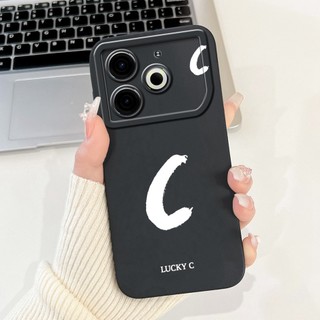 Dành Cho Tecno Pova 6 Neo Ốp Lưng Chữ Cái Ban Đầu Dễ Thương Silicon Mềm Chống Sốc Ốp Lưng TPU Cho Tecno Pova6 Neo 4G Vỏ Điện Thoại