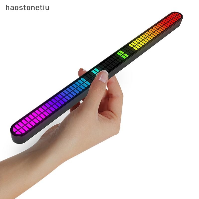 NS 30CM Double-row 64bit RGB PickUp Thanh LED Sạc Từ Tính Cài Đặt Âm Nhạc Nhịp Điệu Ánh Sáng Ô Tô Chiếu Sáng Bầu Không Khí Đèn Để Bàn NS