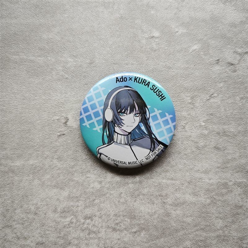Huy hiệu Fanmade Ado 58mm – Pin ca sĩ J-pop, Bộ sưu tập phong cách âm nhạc