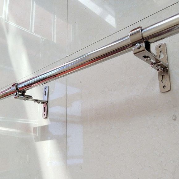 Dày Đa Năng Rèm Giá Treo Tường Có Thể Điều Chỉnh Giá Cố Định La Mã Cực Bên Gắn Trên Giá Đỡ