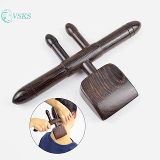 Chenlongshang Cloud Shengyang Xẻng Mở Lưng Dụng Cụ Cạo Massage Guasha Cán Dính Cầm Tay Đặc Biệt Wenge Gỗ Dụng Cụ Massage EN