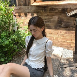 MUJIELLA Áo Baby Tee Cổ Trễ Ôm Body【Tôn Dáng】✓Vải Mềm Không Xù✓Đi Chơi/Party - Chất Hàn MUJI2025072602