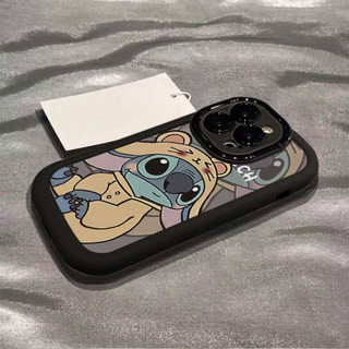 Ốp điện thoại hoạt hình Stitch cho iPhone 16 / 15 / 14 / 13 / 12 / X / 7 / 11 / Plus / pro Max bao gồm tất cả các loại silicon mờ mềm bền chống rơi