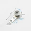Khối ròng rọc vòng bi AMBU 2 chiếc, Ròng rọc cửa trượt bằng kim loại 40x19mm 60x19mm, Im lặng mượt mà bền bỉ với hai bánh xe nhựa Phụ kiện rèm bánh xe