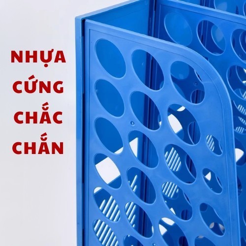 Kệ Đựng Hồ Sơ Để Bàn 3/4 Ngăn - Khay Đựng Tài Liệu Văn Phòng Bằng Nhựa, Giúp Sắp Xếp Giấy Tờ Gọn Gàng