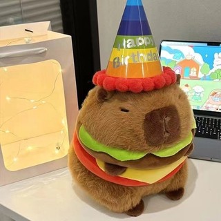 Kapibara Burger Guinea Pig Sang Trọng Đồ Chơi Búp Bê Dễ Thương Capybara Búp Bê Giường Ragdoll Quà Tặng Sinh Nhật Nữ