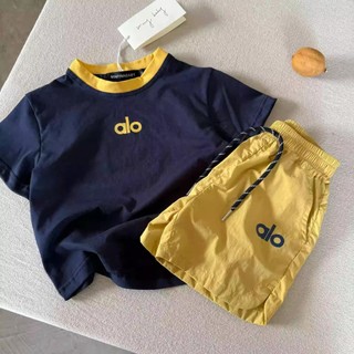 Áo Vest Mùa Hè Trẻ Em / Không Tay + Quần Phù Hợp Với 2025 Bé Trai Bé Gái Mỏng Thường Ngày Hai Mảnh Phù Hợp Với Bé Chữ Ngắn Tay Năm Điểm Quần