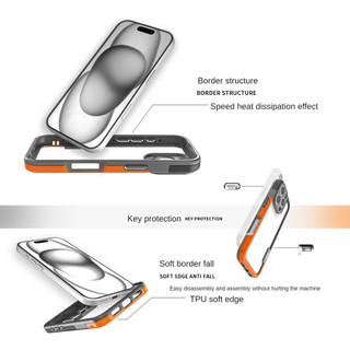Dành Cho IPhone 16 15 14 13 Pro Max Plus 13Mini Ốp điện thoại Silicon Mềm Nhiều Màu Sắc Khung Ốp điện thoại Chống Sốc Bảo Vệ Không Có Ốp điện thoại Viền