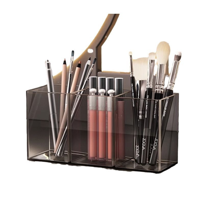 Bút Chì Lông Mày Một Mảnh Giao Hàng Acrylic Đơn Giản Để Bàn Son Môi Lưu Trữ Tủ Quần Áo Trong Suốt Bút Đựng Bàn Chải Trang Điểm Hộp Bảo Quản