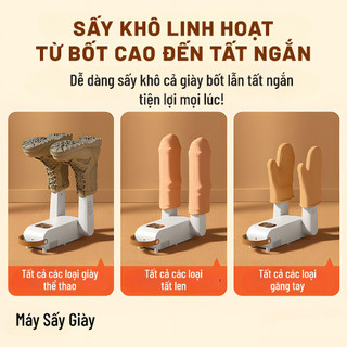 Máy sấy khô giày Hyundai HDR-006-WH - Kháng khuẩn và khử mùi - Bảo hành chính hãng 12 tháng