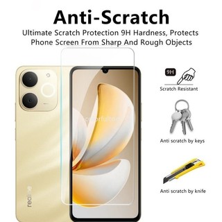 Kính cường lực phía trước 2 trong 1 cho Realme Note 70 70T 60 60X Note60 Note70T 4G 5G 2025 Full Cover Full Keo Bảo vệ màn hình trong suốt Mặt sau Phim bảo vệ ống kính máy ảnh cho Note60X