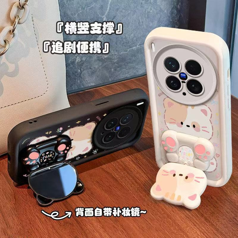 Dành Cho Vivo X200 FE X100 Ultra X90 X80 X70 X200 Pro V60 5G Ốp Lưng Điện Thoại Gương Túi Khí Vỏ Bảo Vệ