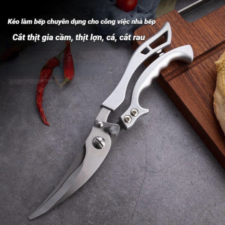 Kéo Cắt Gà Kéo Cắt Gà Vịt Không Gỉ Mạnh Mẽ Kéo Thép Cắt Xương Cắt Thịt Cao Cấp Siêu Bền DT059