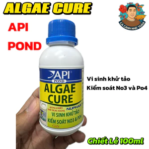 Api Algae Cure Pond Phân Hủy Phân Cá, Làm Nước Siêu Trong, Giảm Bụi Cực Nhanh Chiết Lẻ Chai 100ml