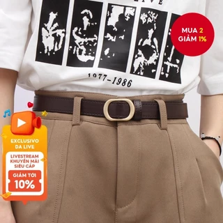 Thắt lưng Punk cổ điển Hàn Quốc - Dây thắt lưng Edgy dành cho quần jean & váy nữ