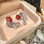 Hàn Quốc Hàn Quốc Tinh Tế Hoa Ngọc Trai Zircon Thanh Lịch Phong Cách Mới Nhẹ Bông Tai Sang Trọng Bán Buôn