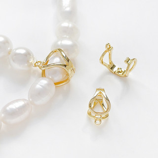 14k Mạ Đồng Vàng Thật Bảo Quản Màu Sắc Mạnh Mẽ Khóa Đa Năng Tự Làm Vòng Tay Vòng Cổ Hoàn Thiện Che Khuyết Điểm Khóa Túi Đính Hạt Khóa Đầu Phụ Kiện