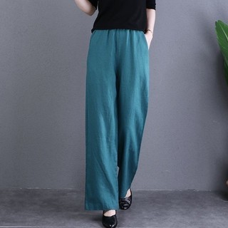27.7.92024 Cotton Vải Lanh Rộng Quần Văn Học Nữ Plus Kích Thước Eo Co Giãn Ôm Hơn Nhìn Drap Quần Ống Thẳng Quần Thường Ngày 2024 Vải Lanh Cotton Quần Ống Rộng Văn Học Nữ Plus Kích Thước Eo Co Giãn Ôm Hơn Nhìn Drap Thẳng-Leg