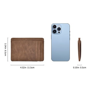 Ví nam Mini cao cấp bằng da PU Vỏ nhiều thẻ Ví tiện lợi