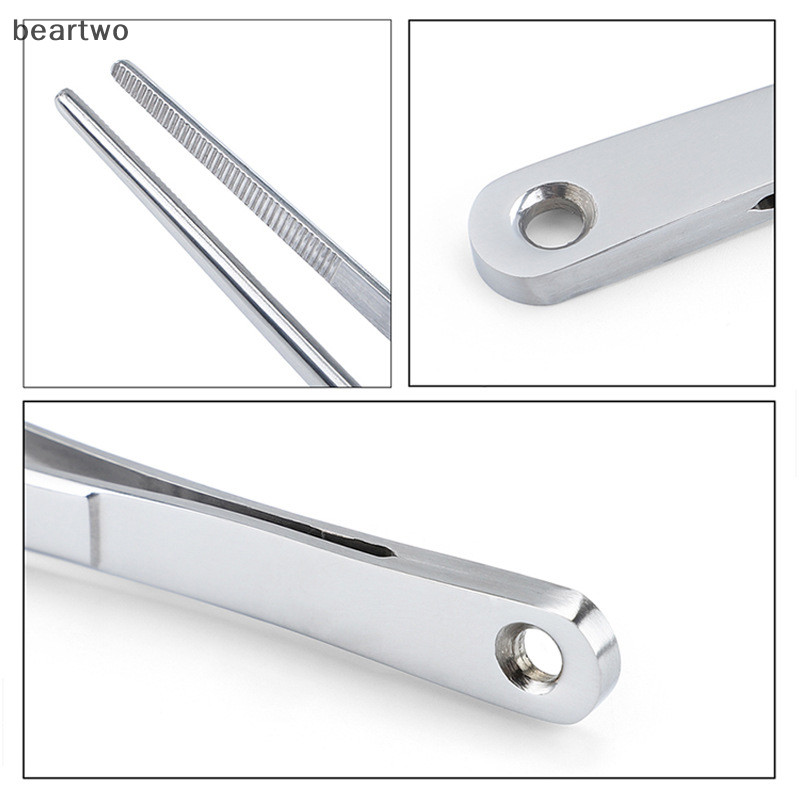 < Beartwo > Nhíp nhà bếp 30CM Nhíp mịn Kẹp nấu ăn bằng thép không gỉ cực dài cho dụng cụ pha chế BBQ Đẹp