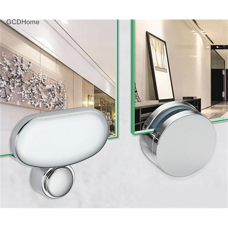 Gcdhome Phòng Tắm Gương Kính Phụ Kiện Cố Định Quảng Cáo Tấm Thủy Tinh Cố Định Kẹp Nóng