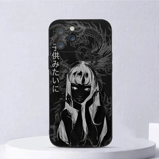 Ốp Điện Thoại TK-1 Tomie Junji Ito Cho iPhone 17,15,14,13,12,11, Pro, Max, Plus, Mini, X, XS, XR, 87,6, S, Plus, SE Vỏ Đen Mềm kz0