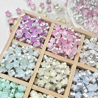 Ngọt Ngào Ngôi Sao Trái Tim Tình Yêu Hạt Hợp Kim DIY Trang Sức Vòng Tay Vòng Cổ Điện Thoại Di Động Dây Chuyền Đính Hạt Phụ Kiện Chất Liệu