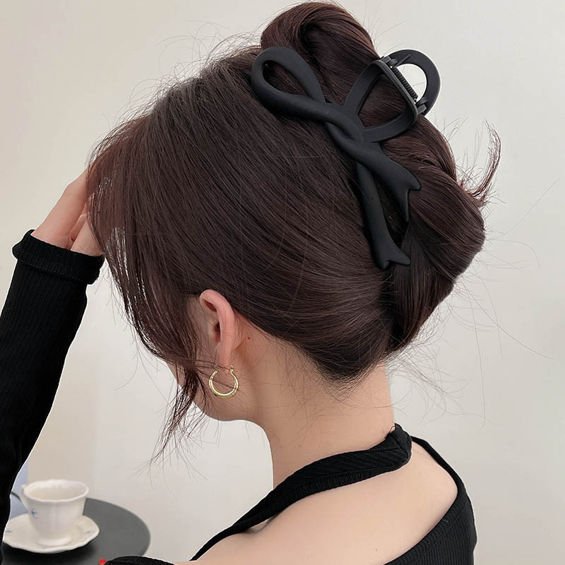 Đen Lấy Kẹp Nữ Kích Thước Lớn Tính Khí Đầu Lưng Tóc Tập Nhiều Cá Mập Kẹp Phụ Kiện Tóc
