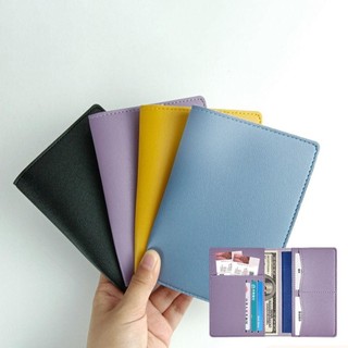 Túi đựng hộ chiếu ASDFGER, Vỏ hộ chiếu PU đa chức năng du lịch, Nhiều khe cắm thẻ Vỏ bảo vệ hộ chiếu dung lượng cao