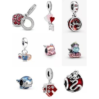 Hạt bạc Sterling 925 Mới Vòng tay chuỗi hoa cúc động vật phụ kiện tự làm đính cườm Mặt Dây Chuyền Hạt rời