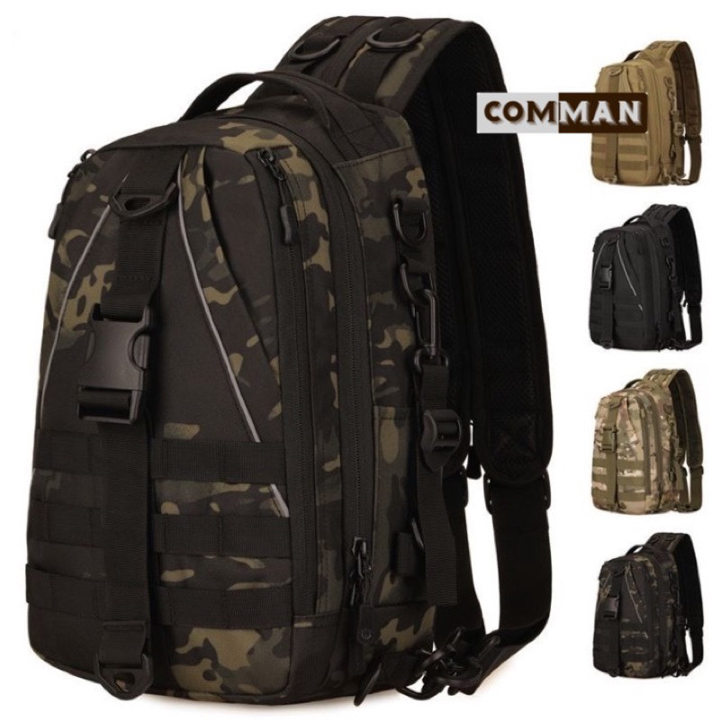 Túi đeo chéo kết hợp ba lô COMMAN_Fishing Chest Bag Backpack