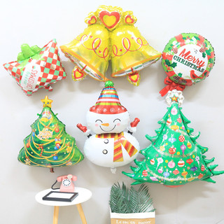 Fashiom Giáng Sinh Mini Bánh Gừng Ông Già Noel Cây Nhôm Lá Bóng Giáng Sinh Vui Vẻ Trang Trí Tiệc