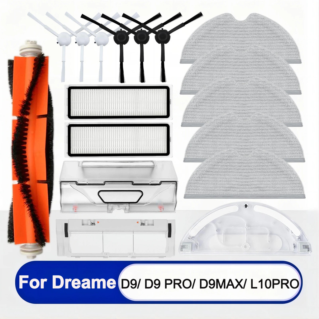 Dreame D9, D9 Max, D9 PRO, Bot L10PRO Robot Bàn chải bên chính Hepa Fliter