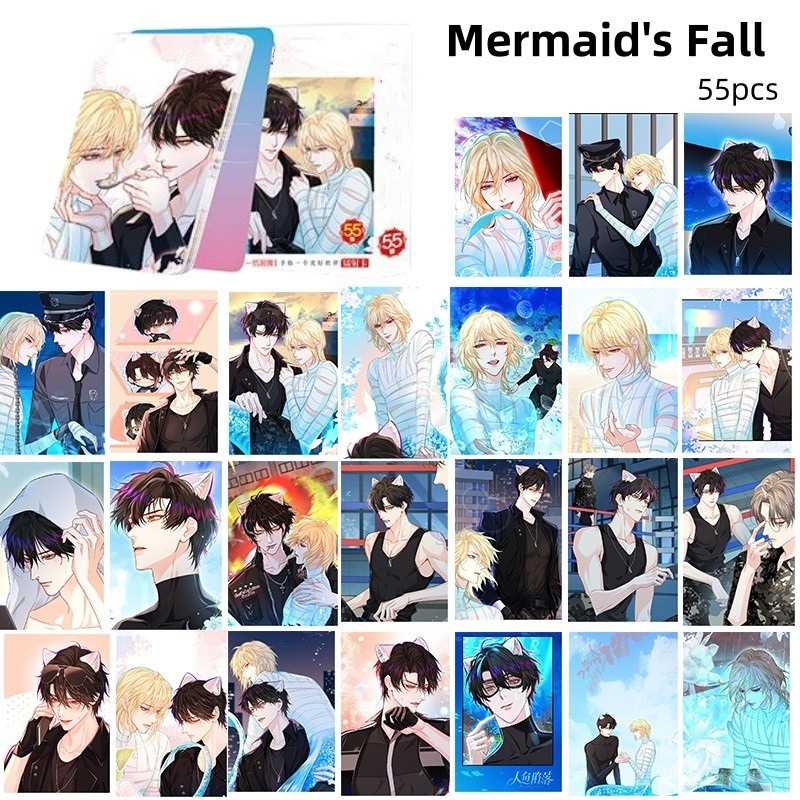 50-92 Chiếc Manga Manhwa NIGHT BY THE SEA Kim Euihyun Laser Holographic Lomo Cards Blue Lock Jinx Joo Jaekyung Photocards Nàng tiên cá rơi Bưu thiếp ba chiều YM